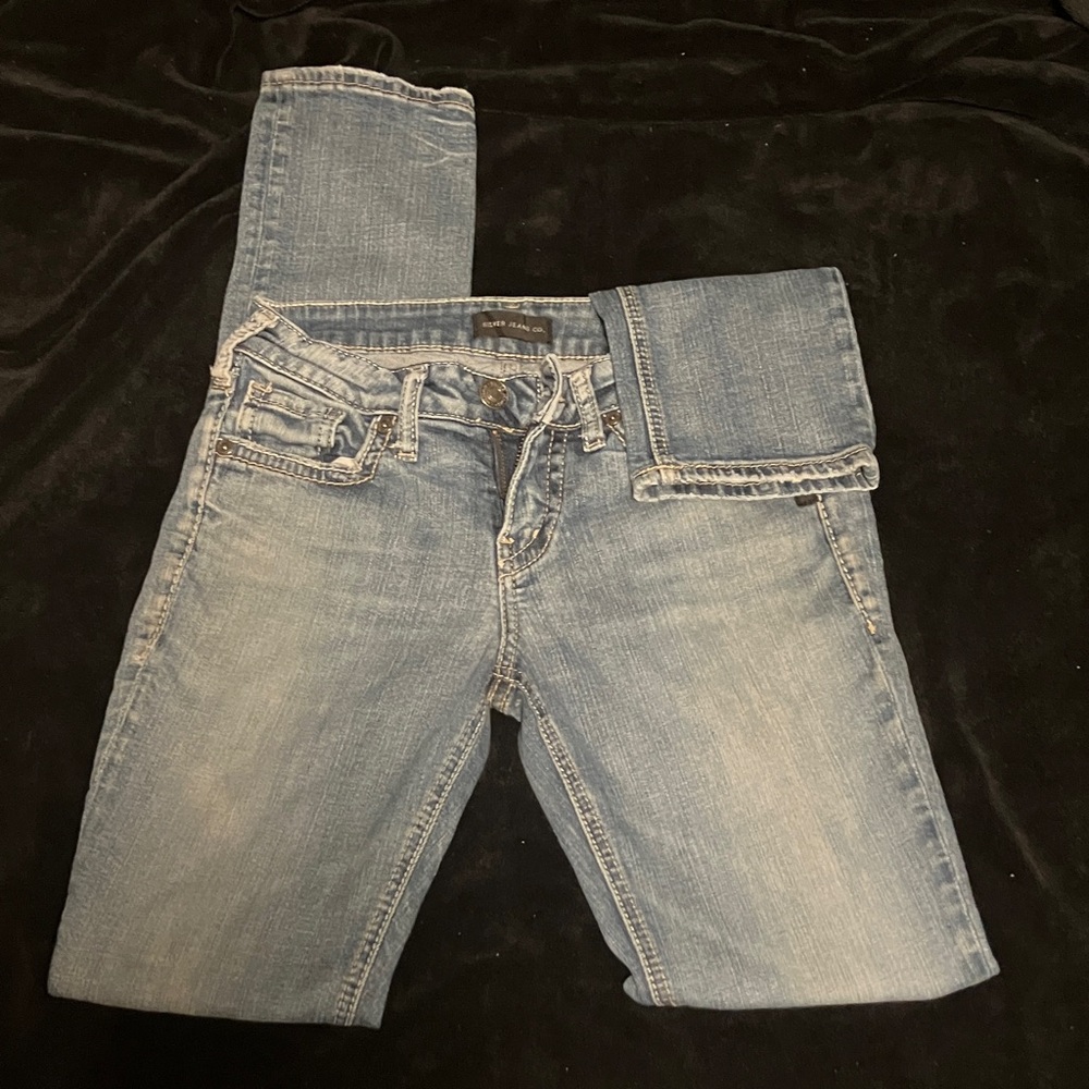 Silver Jeans Light Blue Straight Leg Women's Jeans Work Pants!!